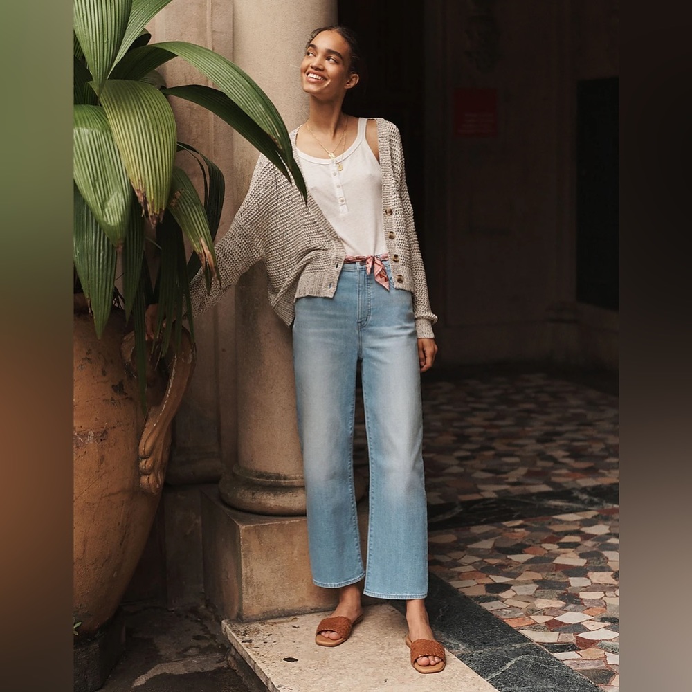 Madewell Slim Wide-Leg Jeans in Eastwick Wash - 27